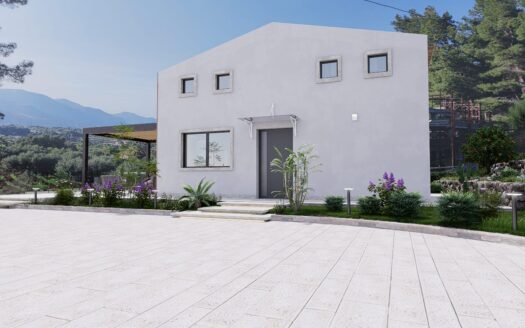 Villa con piscina allo stato grezzo